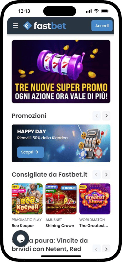 Fastbet Casino con Giochi, Scommesse e live